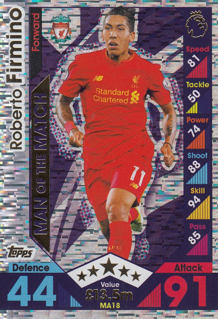 MA-18. ROBERTO FIRMINO - LIVERPOOL - MAN OF THE MATCH