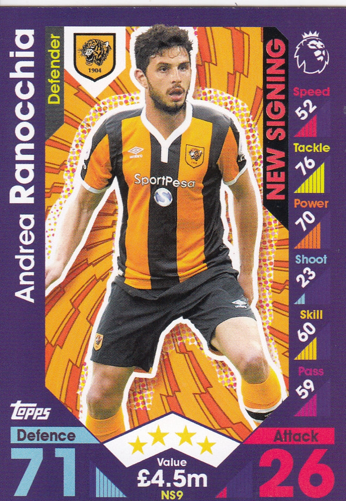 NS-09. ANDREA RANOCCHIA - HULL CITY - NEW SIGNING