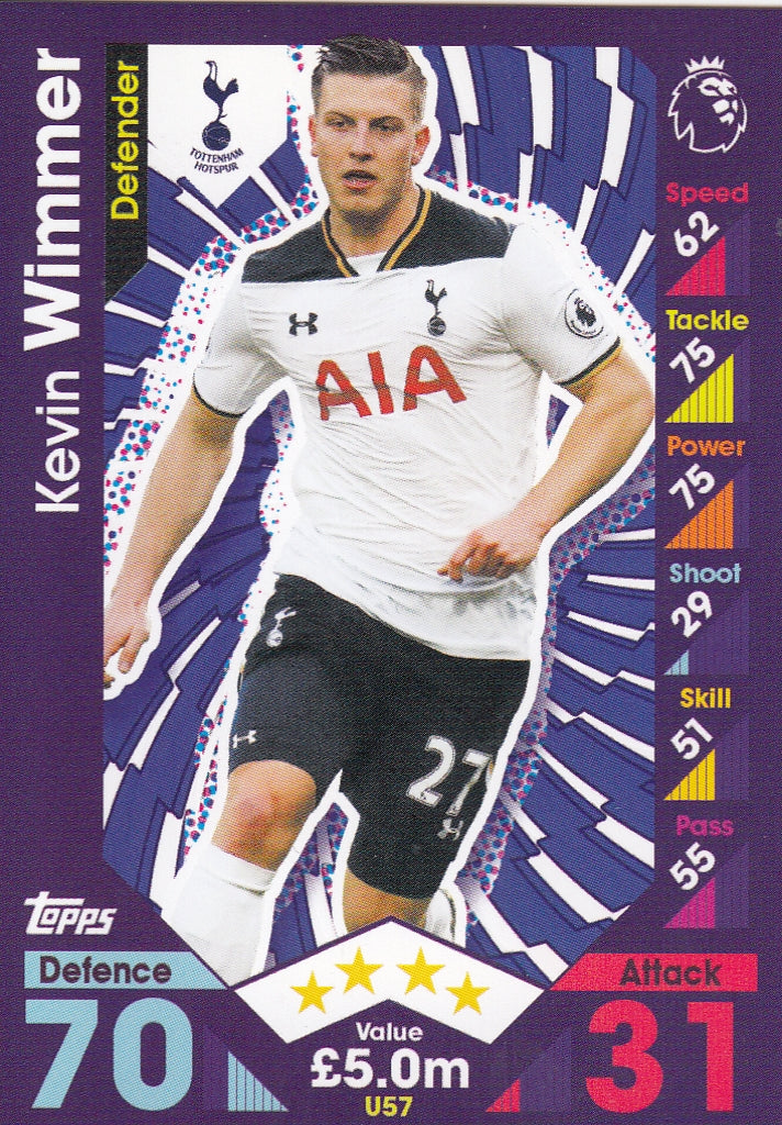 U057. KEVIN WIMMER - TOTTENHAM HOTSPUR