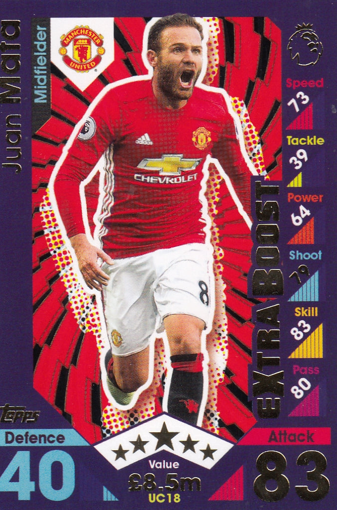UC-18. JUAN MATA - MANCHESTER UNITED - EXTRA BOOST