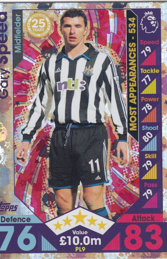 PL-09. GARY SPEED - NEWCASTLE UNITED - CELEBRATING 25 YEARS