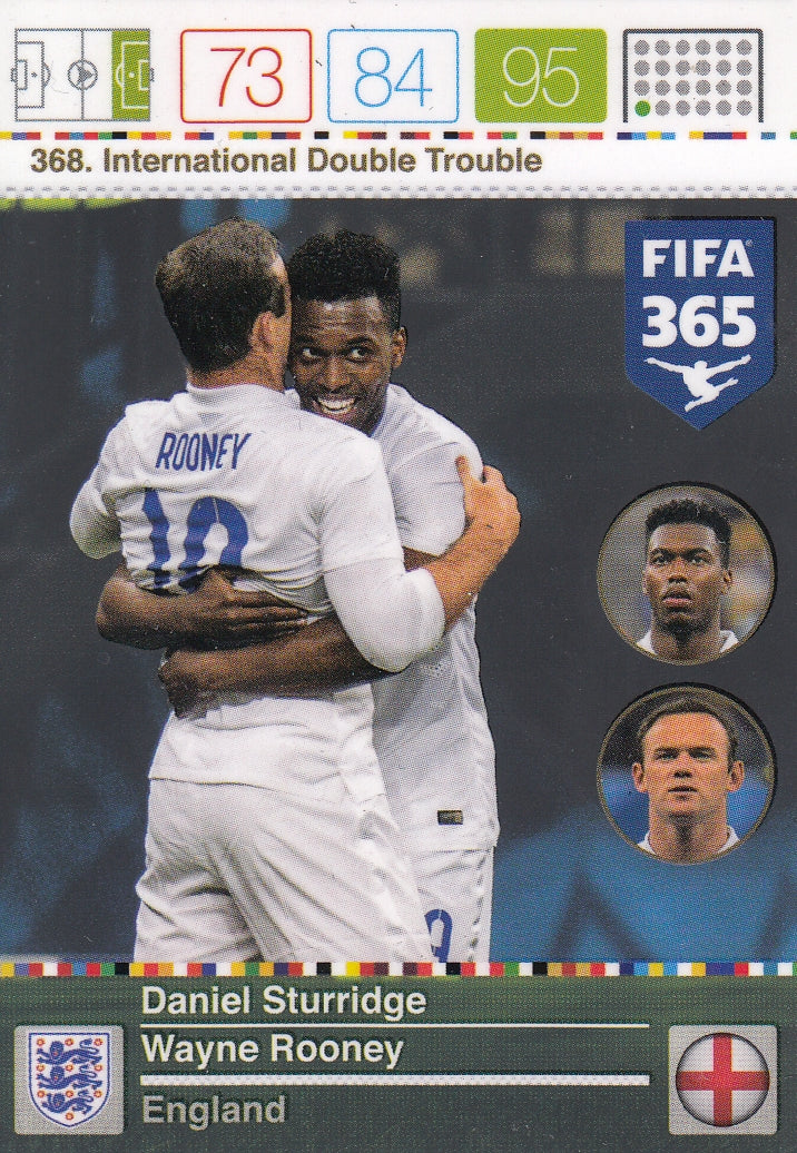 368. DANIEL STURRIDGE - WAYNE ROONEY - ENGLAND - INTERNATIONAL DOUBLE TROUBLE
