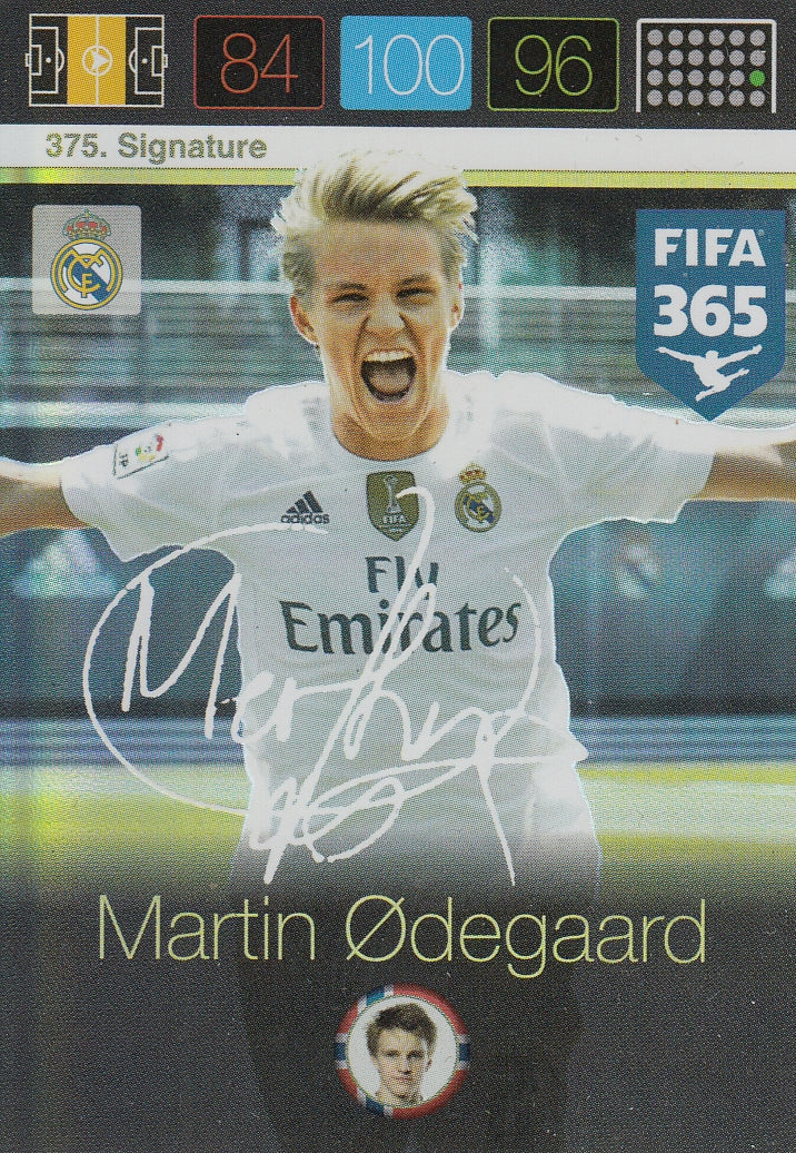 375. MARTIN ØDEGAARD - REAL MADRID C.F. - SIGNATURE - ROOKIE