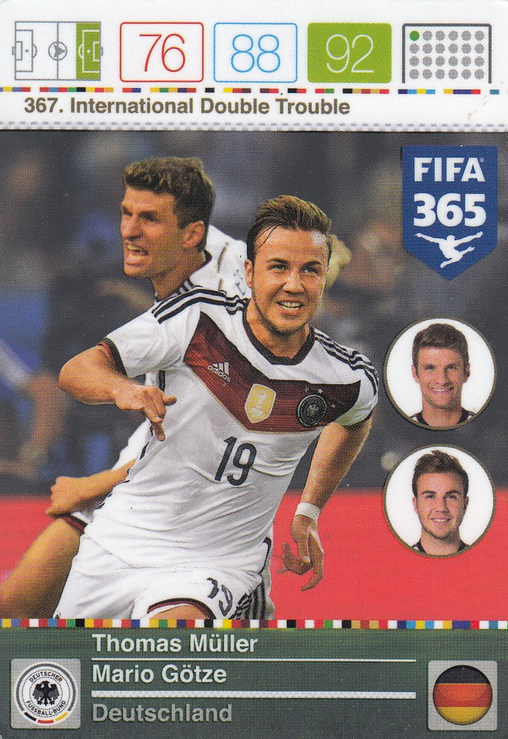 367. THOMAS MULLER - MARIO GÖTZE - GERMANY - INTERNATIONAL DOUBLE TROUBLE