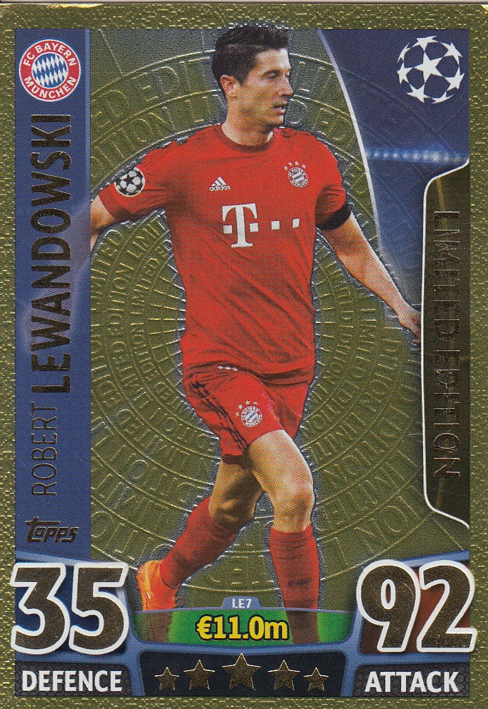 LE-07. ROBERT LEWANDOWSKI - FC BAYERN MUNCHEN - GOLD LIMITED EDITION