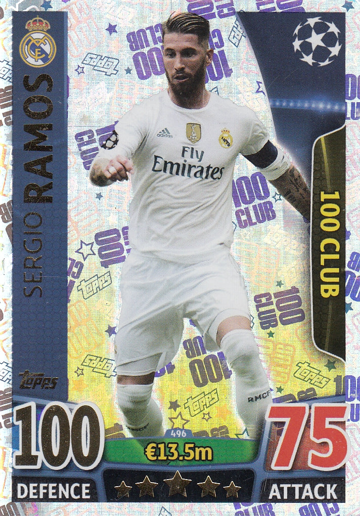 496. SERGIO RAMOS - REAL MADRID C.F. - 100 CLUB