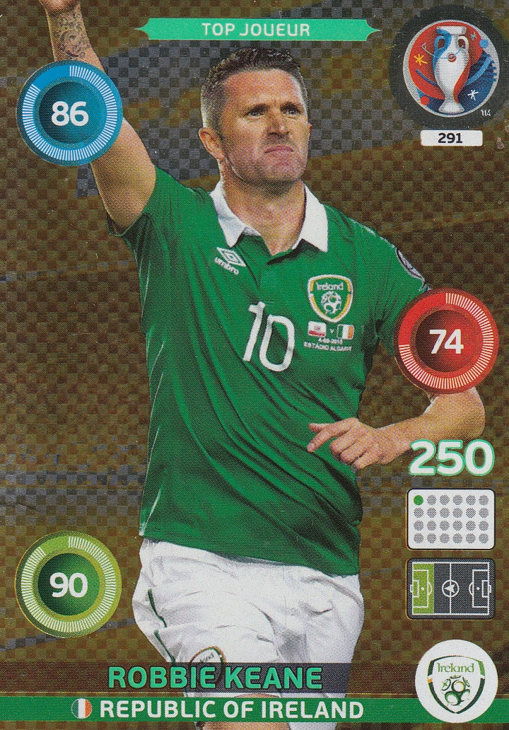 291. ROBBIE KEANE - REPUBLIC OF IRELAND - TOP JOUEUR