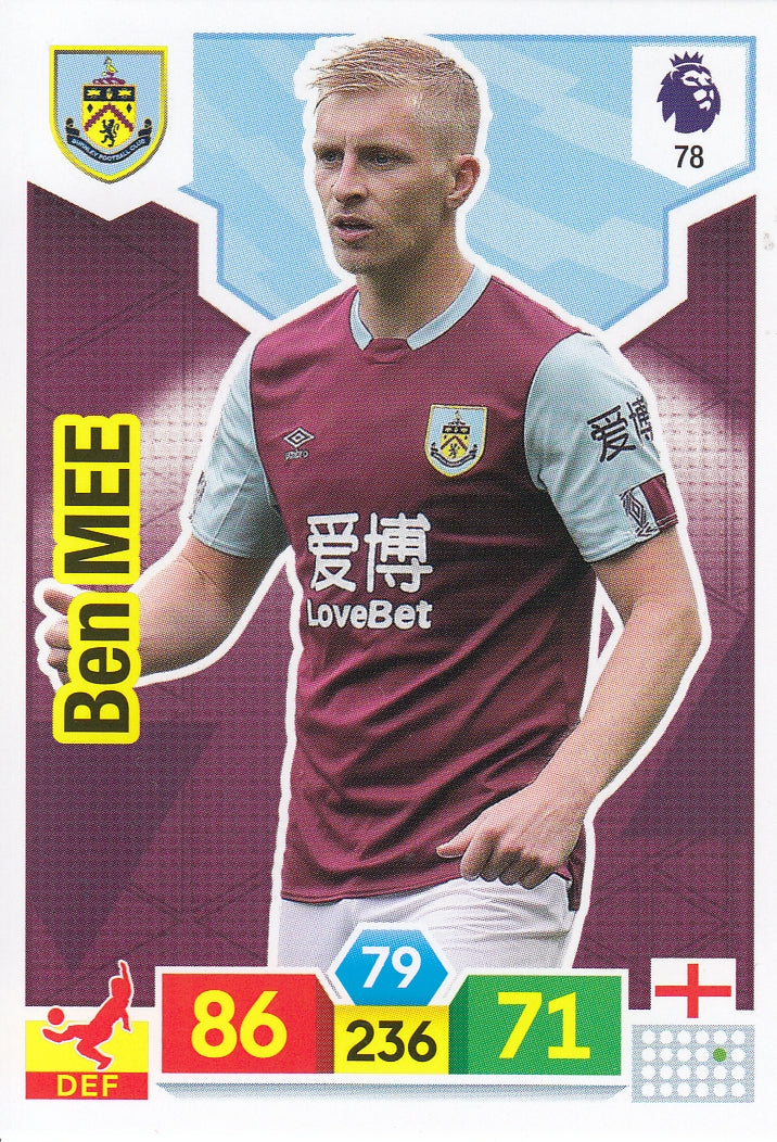 078. BEN MEE - BURNLEY