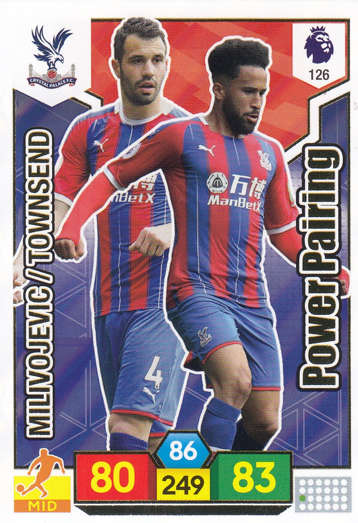 126. MILIVOJEVIC / TOWNSEND - CRYSTAL PALACE - POWER PAIRING