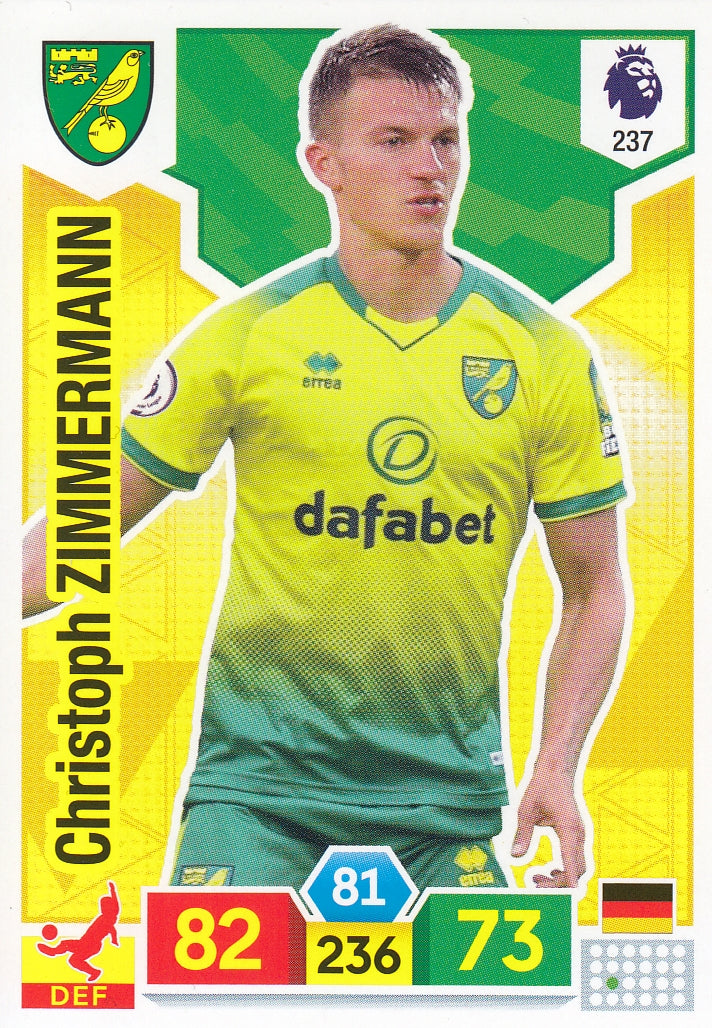 237. CHRISTOPH ZIMMERMANN - NORWICH CITY