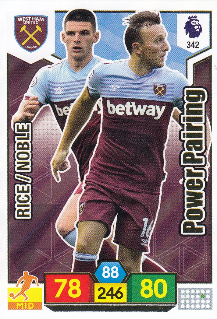 342. RICE / NOBLE - WEST HAM - POWER PAIRING