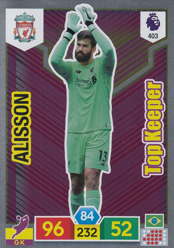 403. ALISSON - LIVERPOOL - TOP KEEPER