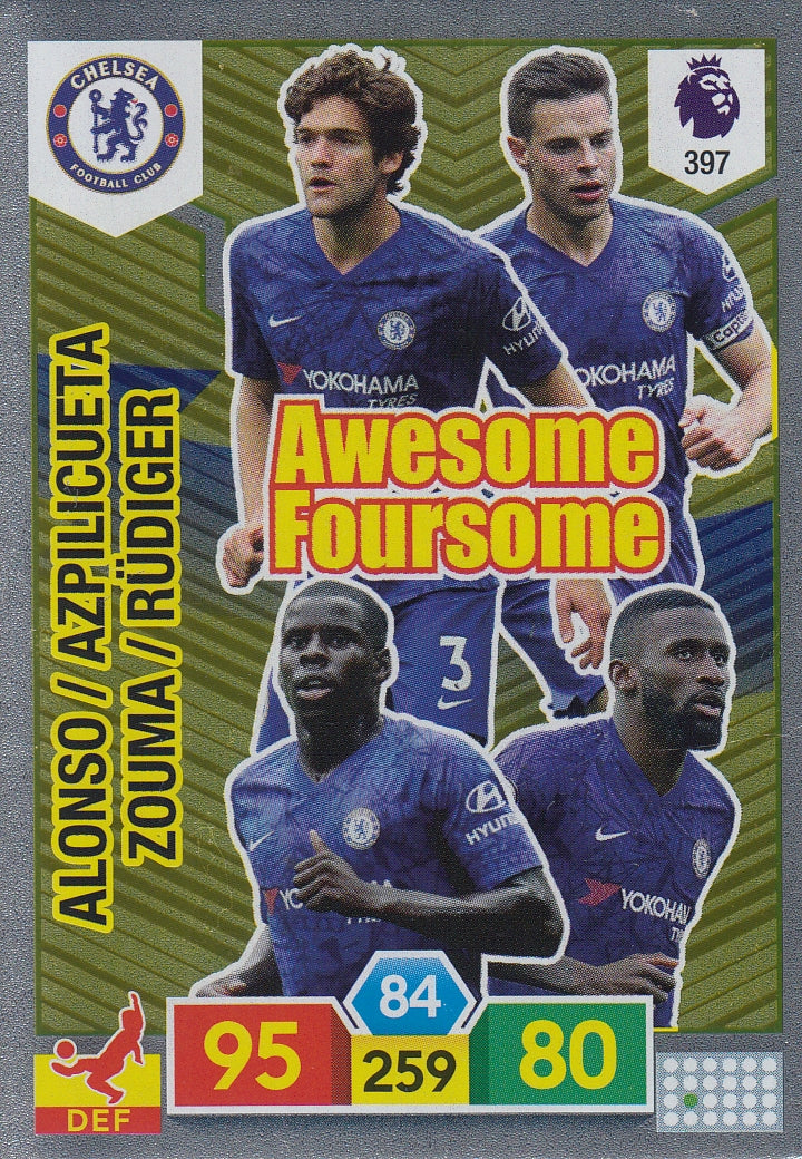397. ALONSO / AZPILICUETA / ZOUMA / RÜDIGER - CHELSEA - AWESOME FOURSOME