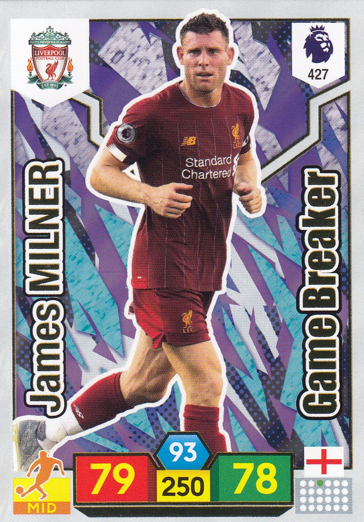 427. JAMES MILNER - LIVERPOOL - GAME BREAKER