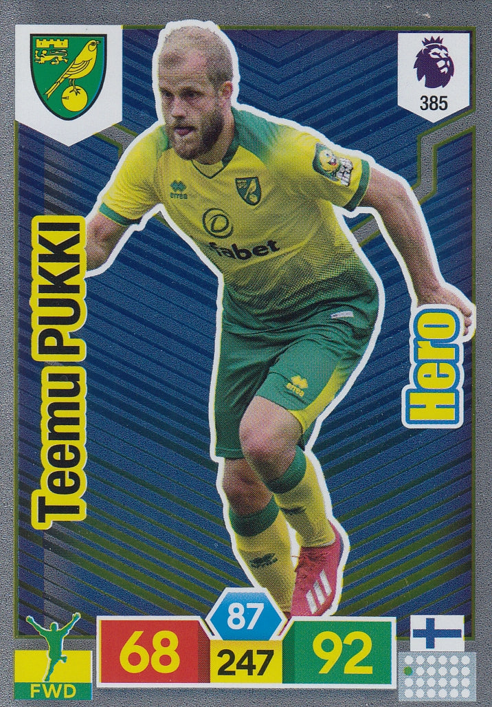 385. TEEMU PUKKI - NORWICH - HERO
