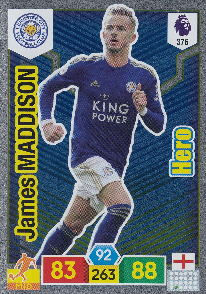 376. JAMES MADDISON - LEICESTER CITY - HERO
