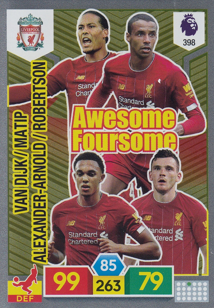 398. VAN DIJK / MATIP / ALEXANDER-ARNOLD / ROBERTSON - LIVERPOOL - AWESOME FOURSOME