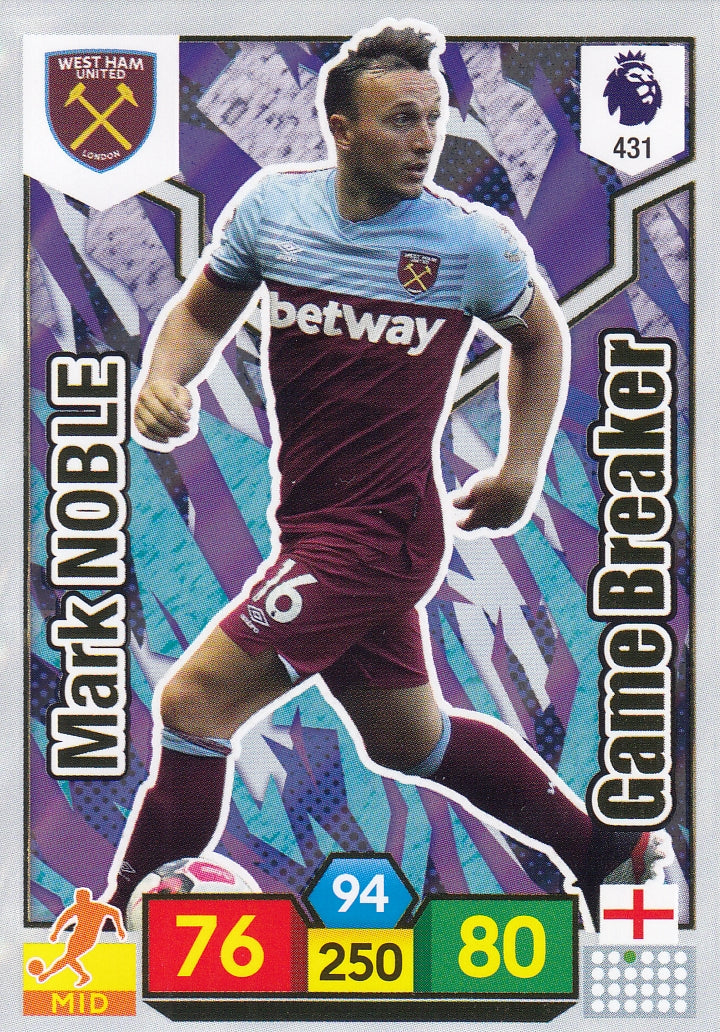 431. MARK NOBLE - WEST HAM UNITED - GAME BREAKER