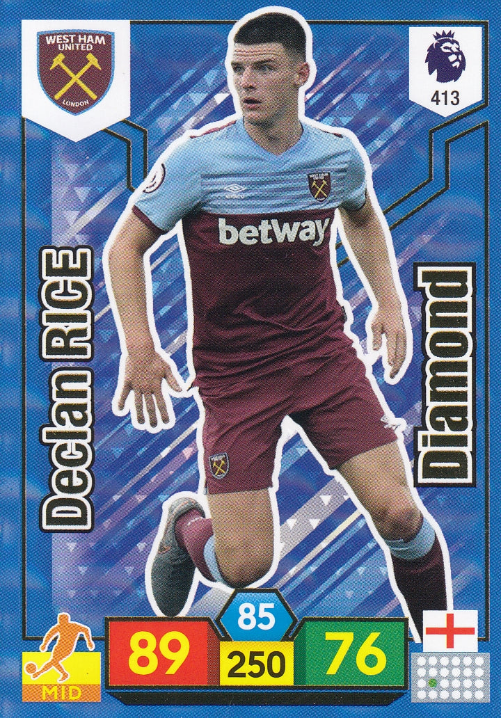 413. DECLAN RICE - WEST HAM UNITED - DIAMOND