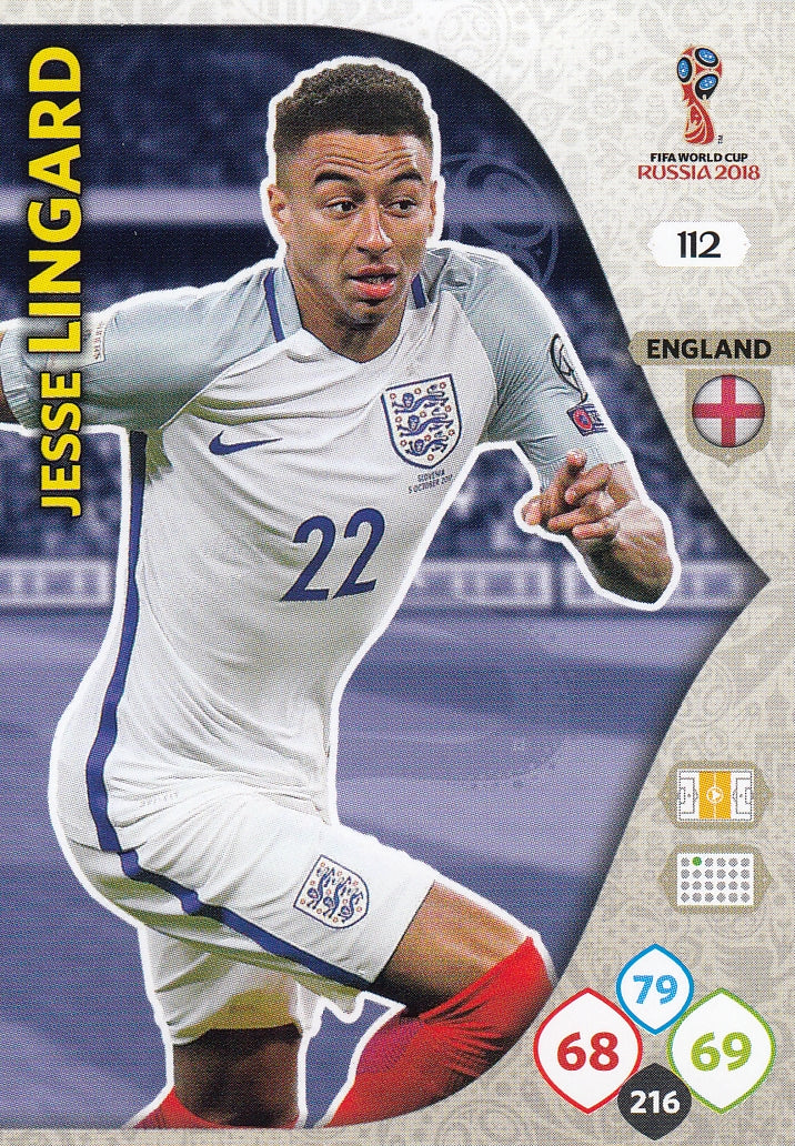 112. JESSE LINGARD - ENGLAND
