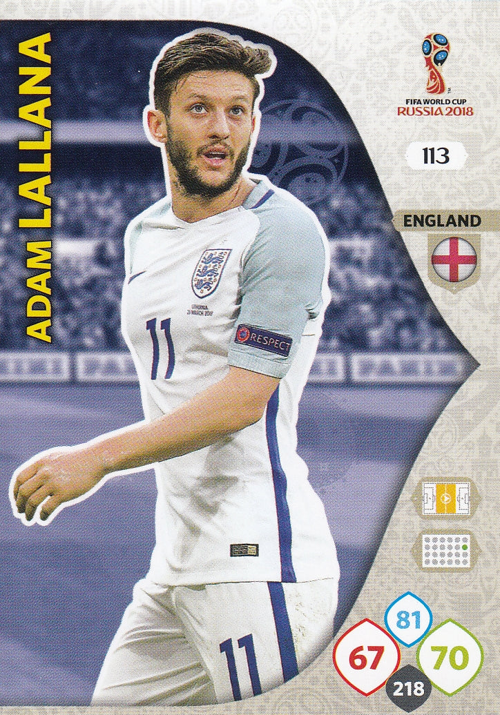 113. ADAM LALLANA - ENGLAND
