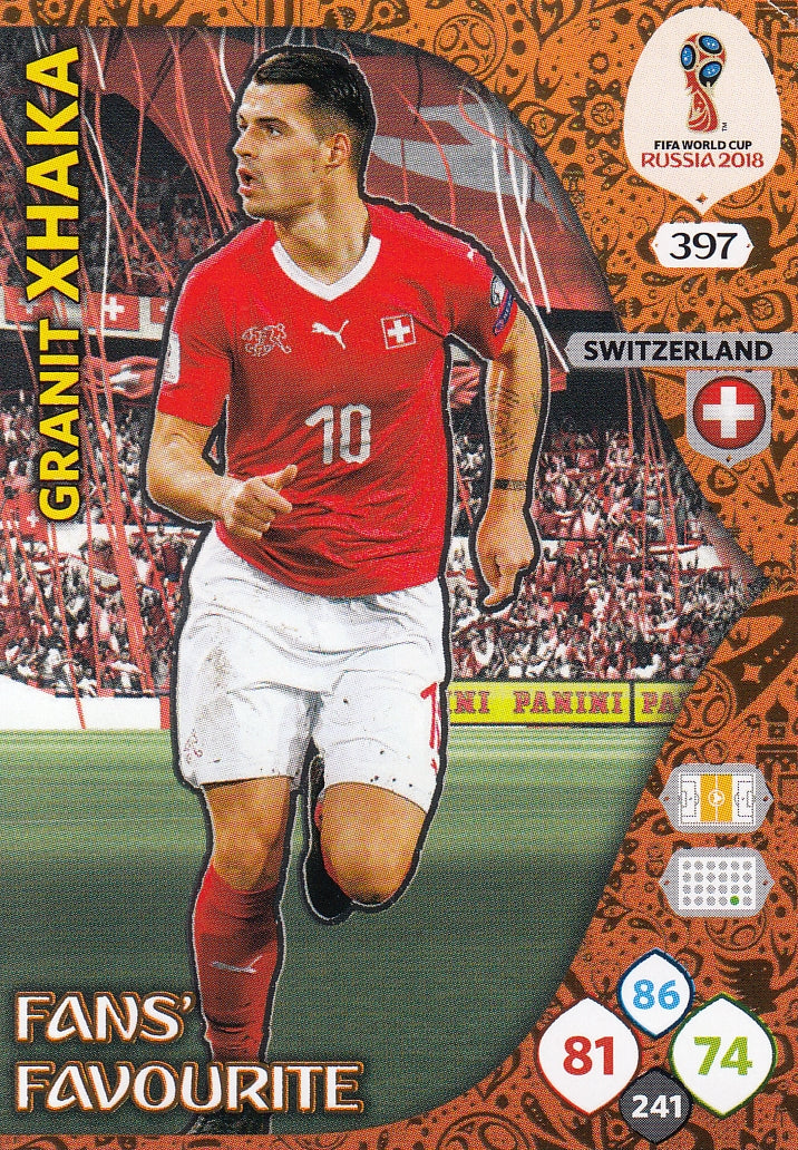 397. GRANIT XHAKA - SWITZERLAND - FANS FAVOURITE
