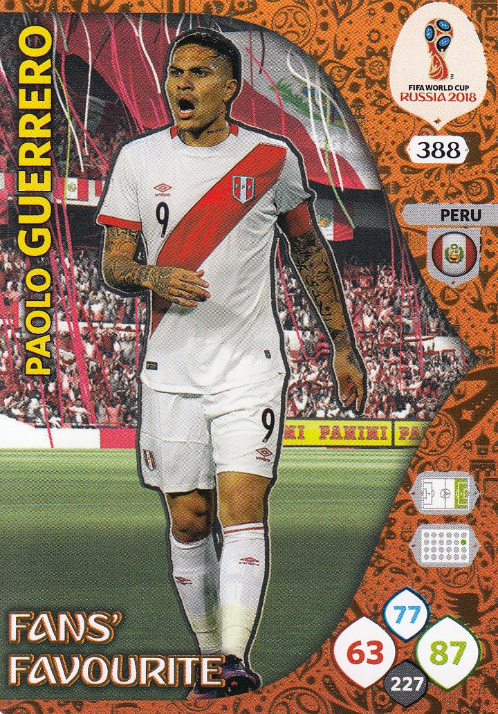 388. PAOLO GUERRERO - PERU - FANS FAVOURITE