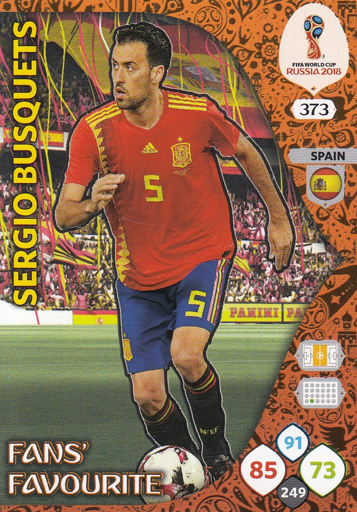 373. SERGIO BUSQUETS - SPAIN - FANS FAVOURITE