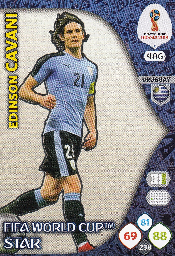 486. EDINSON CAVANI - URUGUAY - WORLD CUP STAR