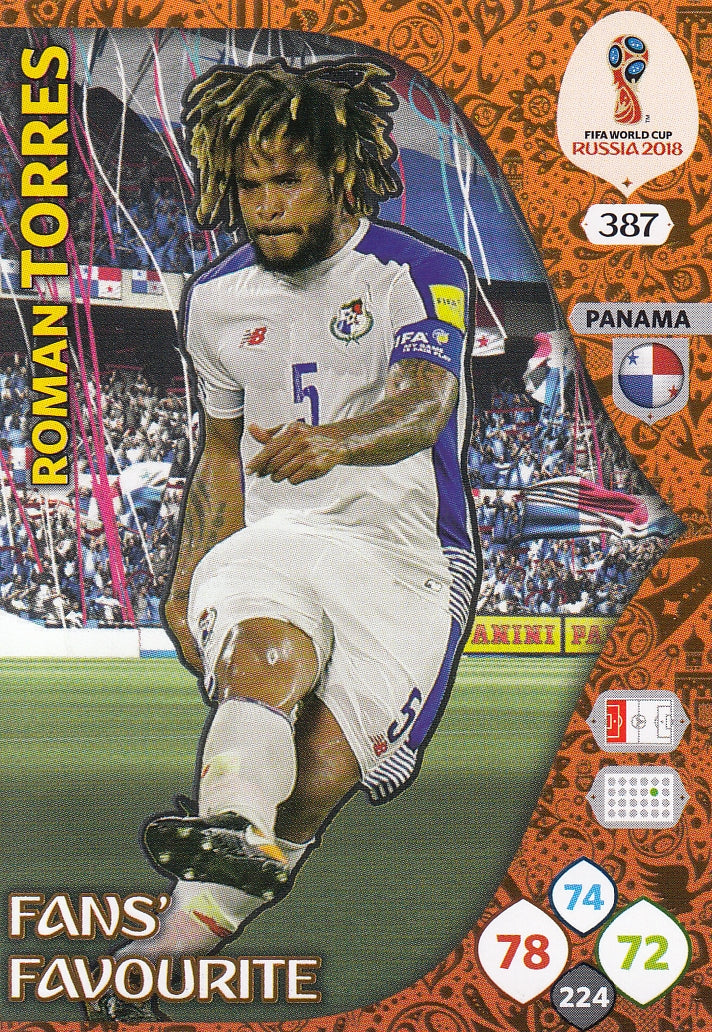 387. ROMAN TORRES - PANAMA - FANS FAVOURITE