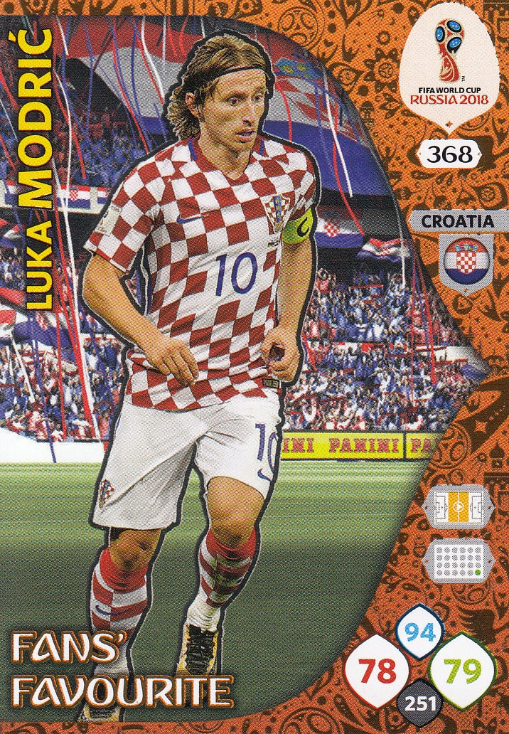 368. LUKA MODRIC - CROATIA - FANS FAVOURITE