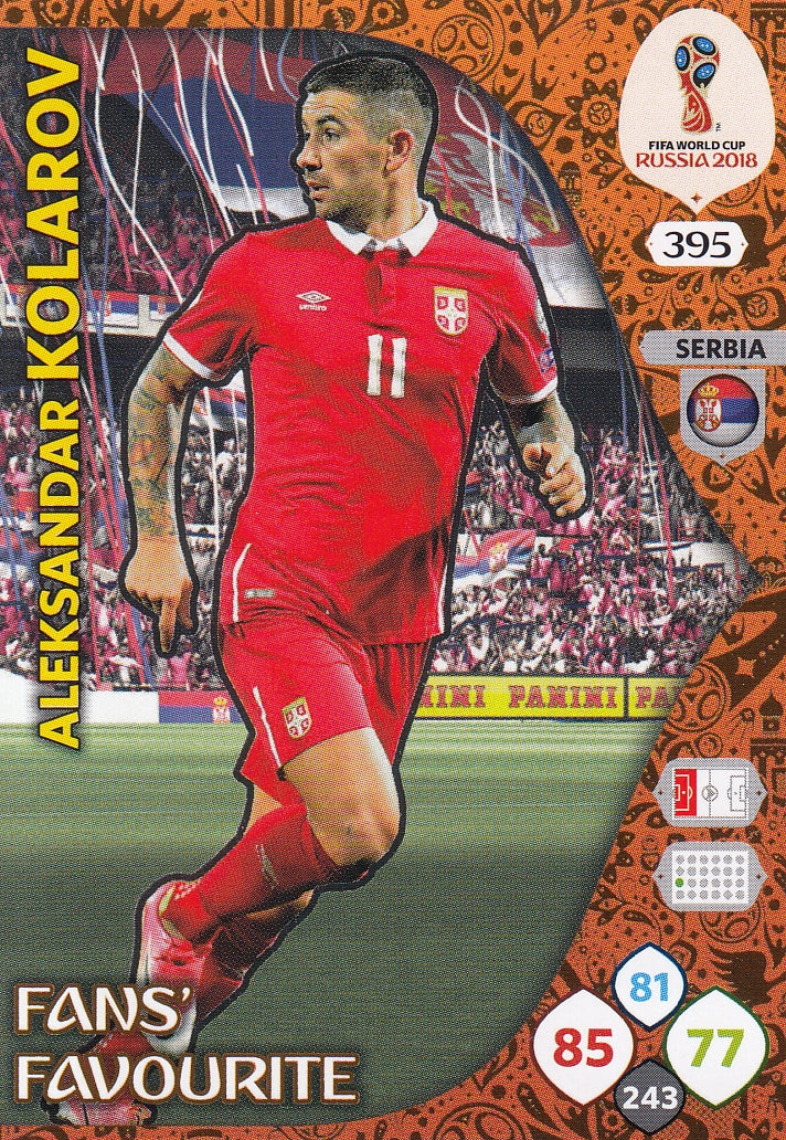 395. ALEKSANDAR KOLAROV - SERBIA - FANS FAVOURITE