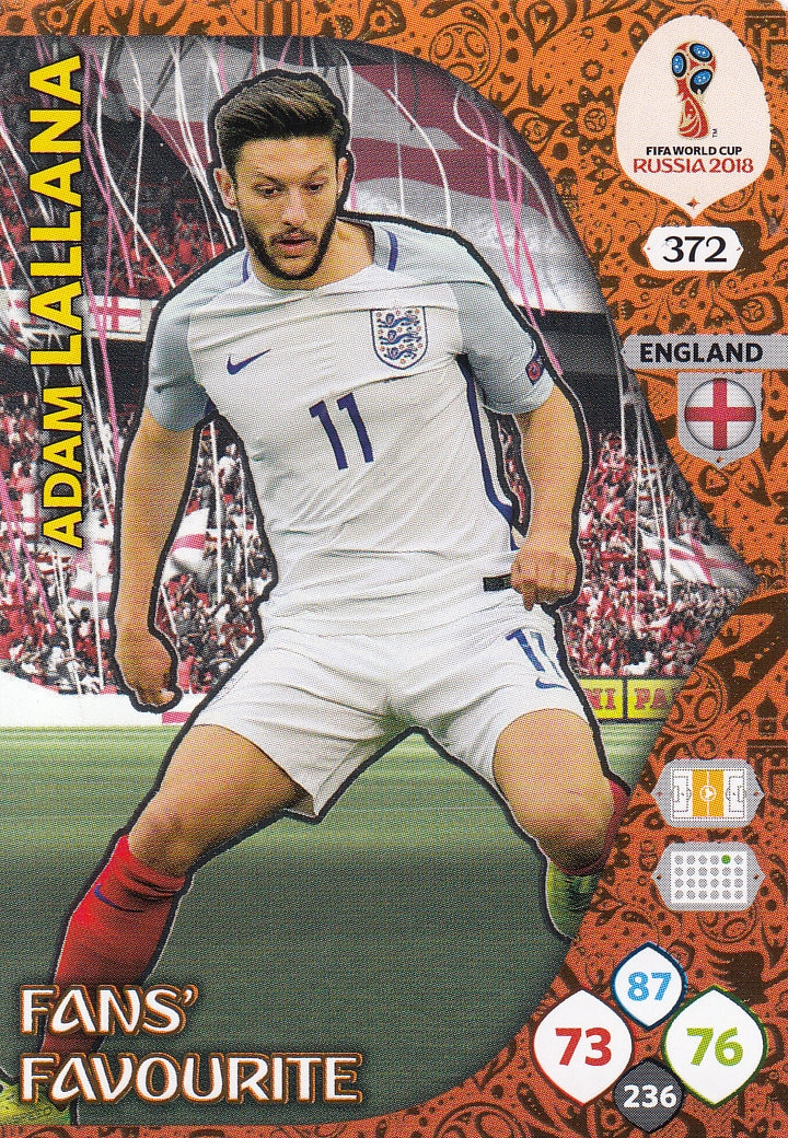 372. ADAM LALLANA - ENGLAND - FANS FAVOURITE