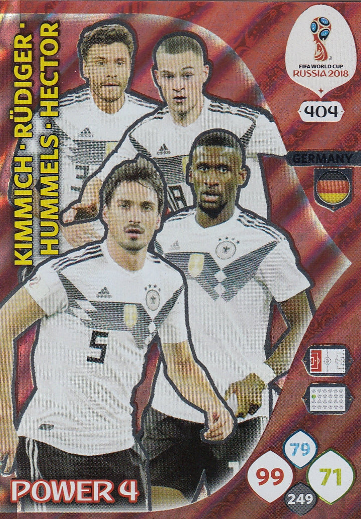 404. KIMMICH, RUDIGER, HUMMELS, HECTOR - GERMANY - POWER 4