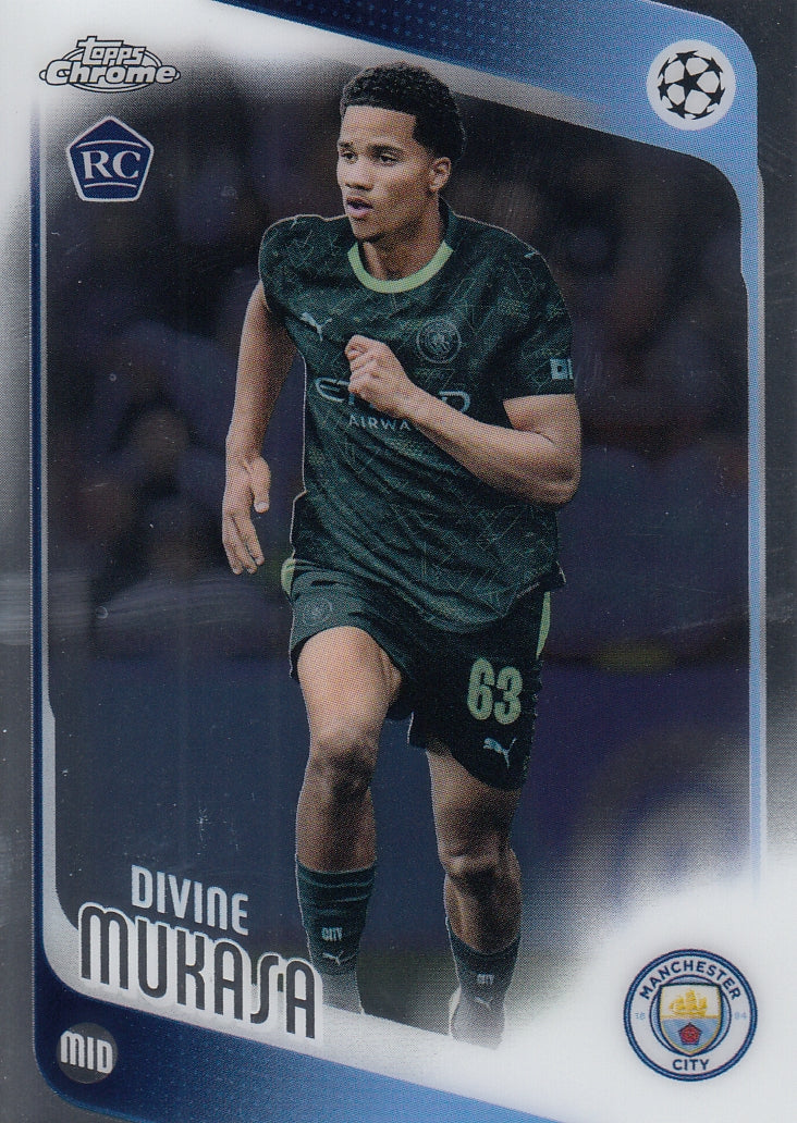049. DIVINE MUKASA - MANCHESTER CITY - ROOKIE CARD