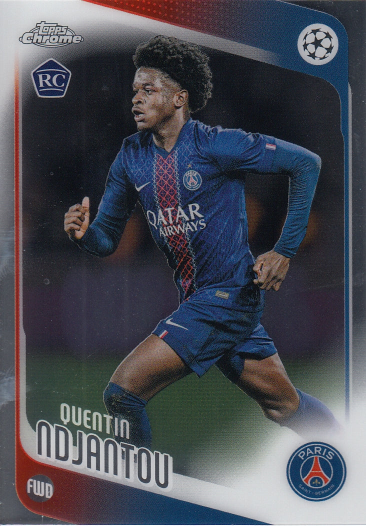 166. QUENTIN NJANTOU - PARIS SAINT-GERMAIN - ROOKIE CARD