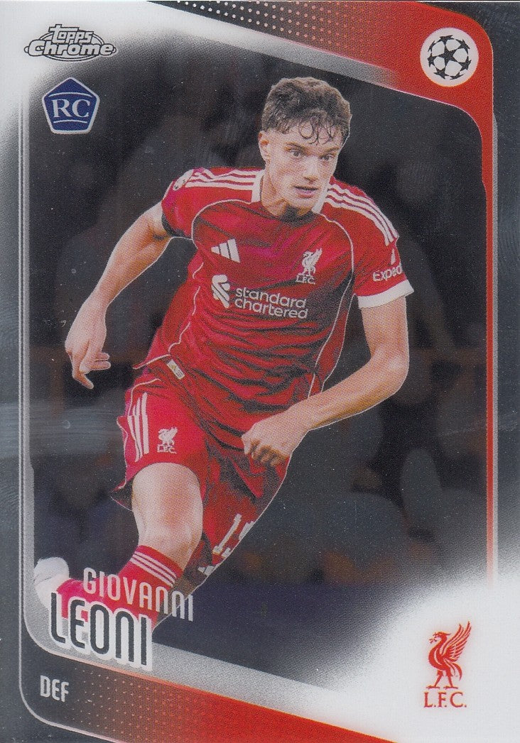073. GIOVANNI LEONI - LIVERPOOL FC - ROOKIE CARD