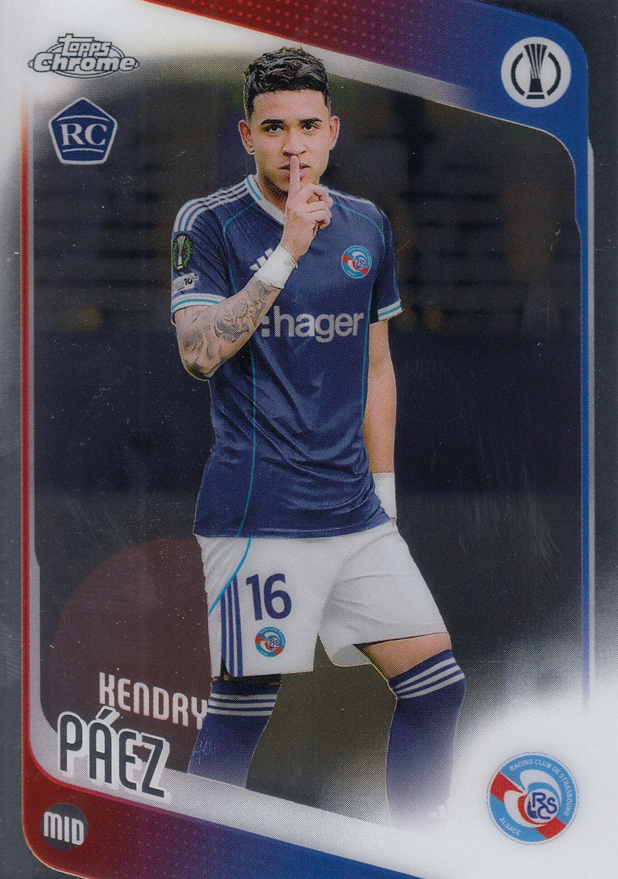 029. KENDRY PAEZ - RC STRASBOURG ALSACE - ROOKIE CARD