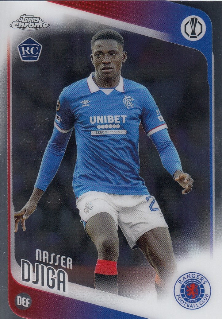 140. NASSER DJIGA - RANGERS F.C. - ROOKIE CARD