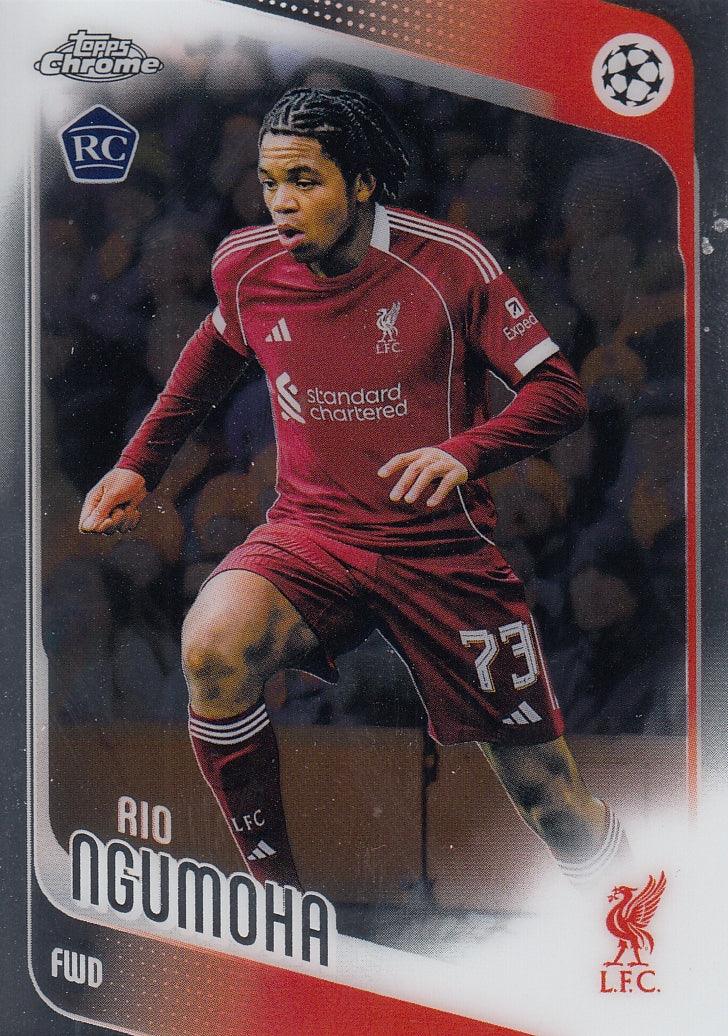 191. RIO NGUMOHA - LIVERPOOL FC - ROOKIE CARD