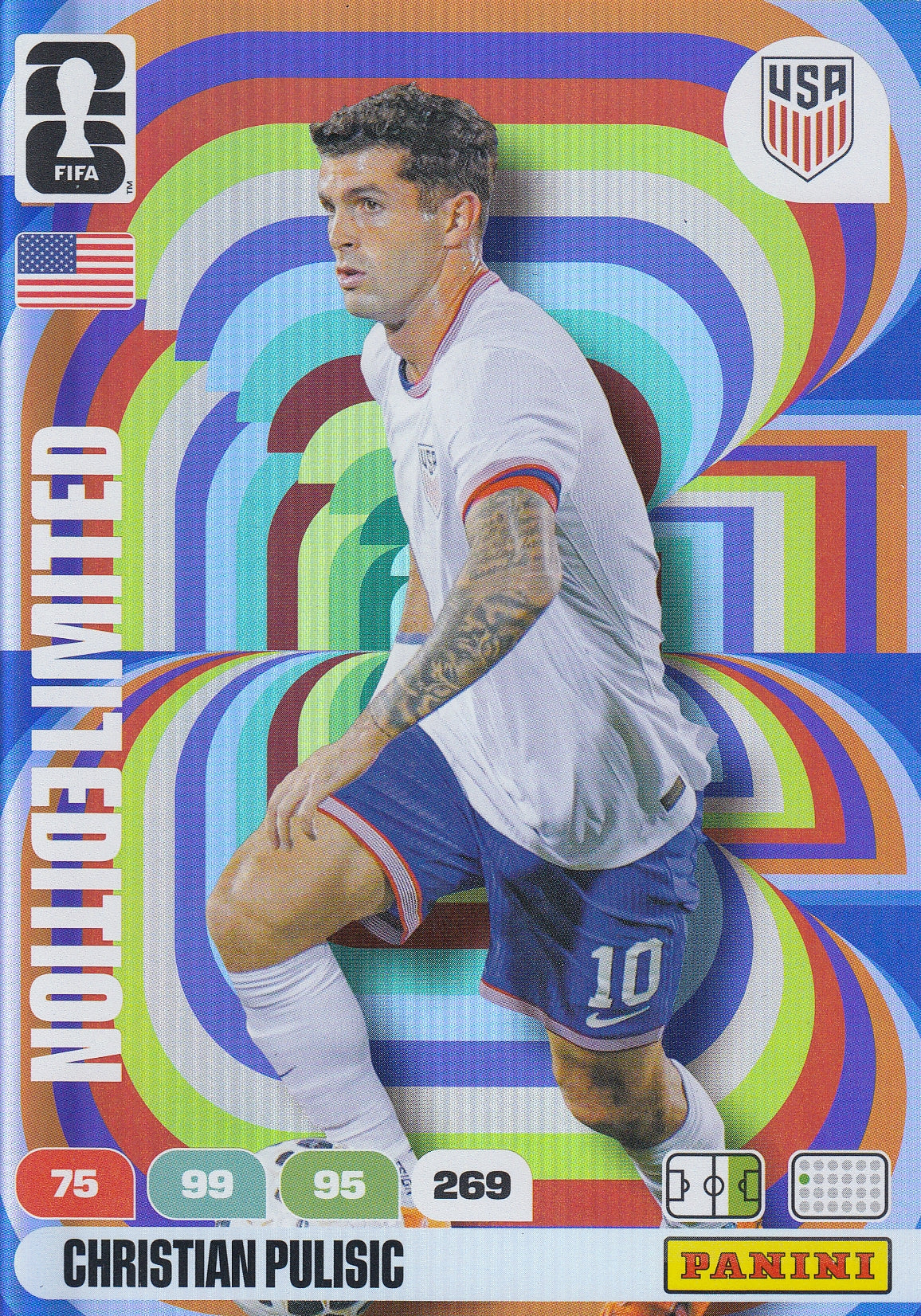 LE - CHRISTIAN PULISIC - USA - LIMITED EDITION STORFORMATKORT