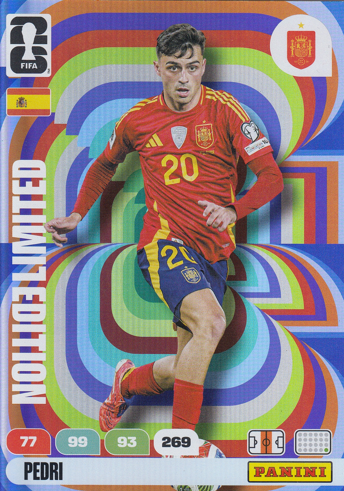 LE - PEDRI - SPAIN - LIMITED EDITION STORFORMATKORT