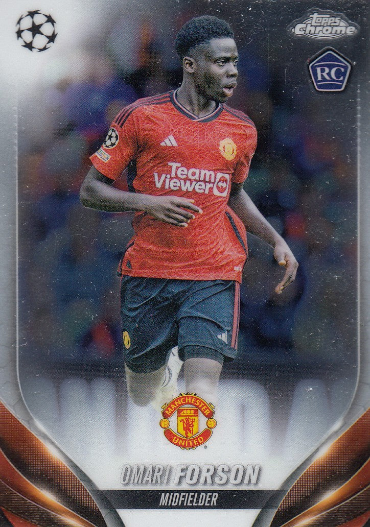 042. OMARI FORSON - MANCHESTER UNITED - ROOKIE CARD