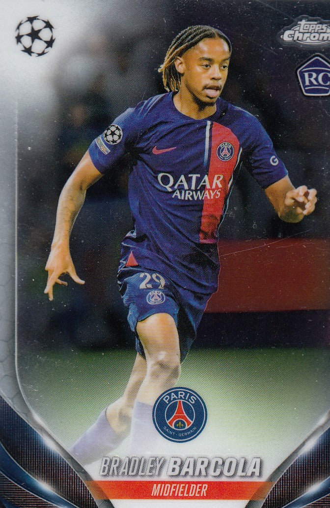 069. BRADLEY BARCOLA - PARIS SAINT-GERMAIN - ROOKIE CARD