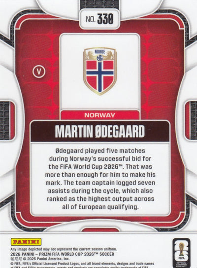 330. MARTIN ØDEGAARD - NORWAY -  IMAGE VARIANT (V) - SHORT PRINT