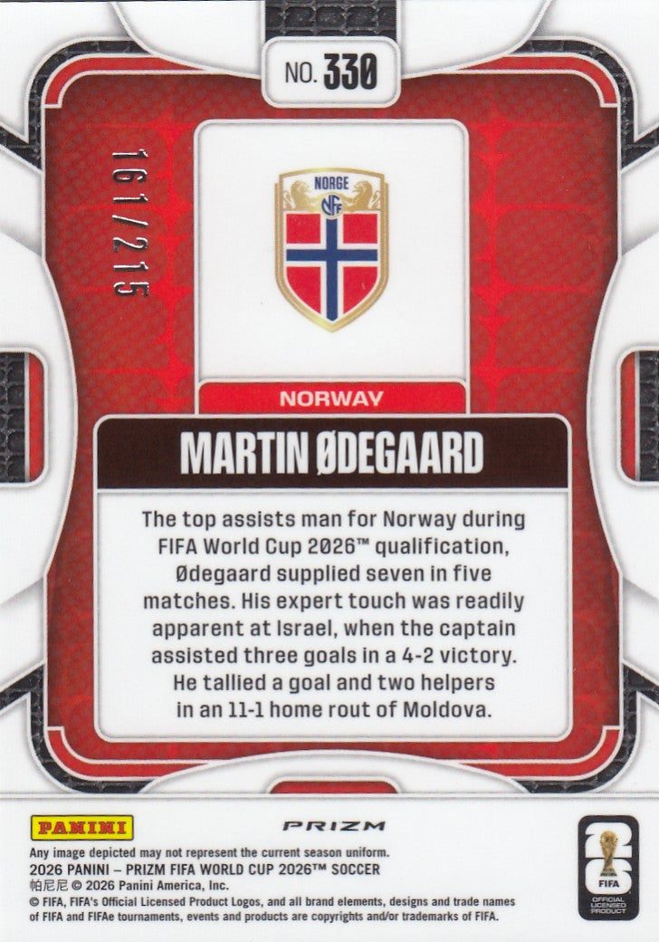 330. MARTIN ØDEGAARD - NORWAY - ORANGE PANDORA #215