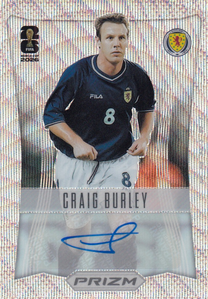 12-CB. CRAIG BURLEY - SCOTLAND - THROWBACK SIGNATURES - SILVER WAVE