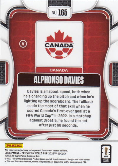 165. ALPHONSO DAVIES - CANADA -  IMAGE VARIANT (V) - SHORT PRINT