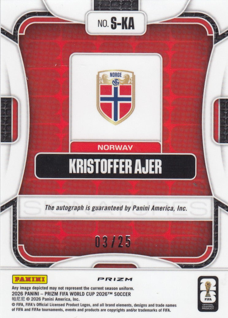 S-KA. KRISTOFFER AJER - NORWAY - SIGNATURES - BLUE PRIZM #25
