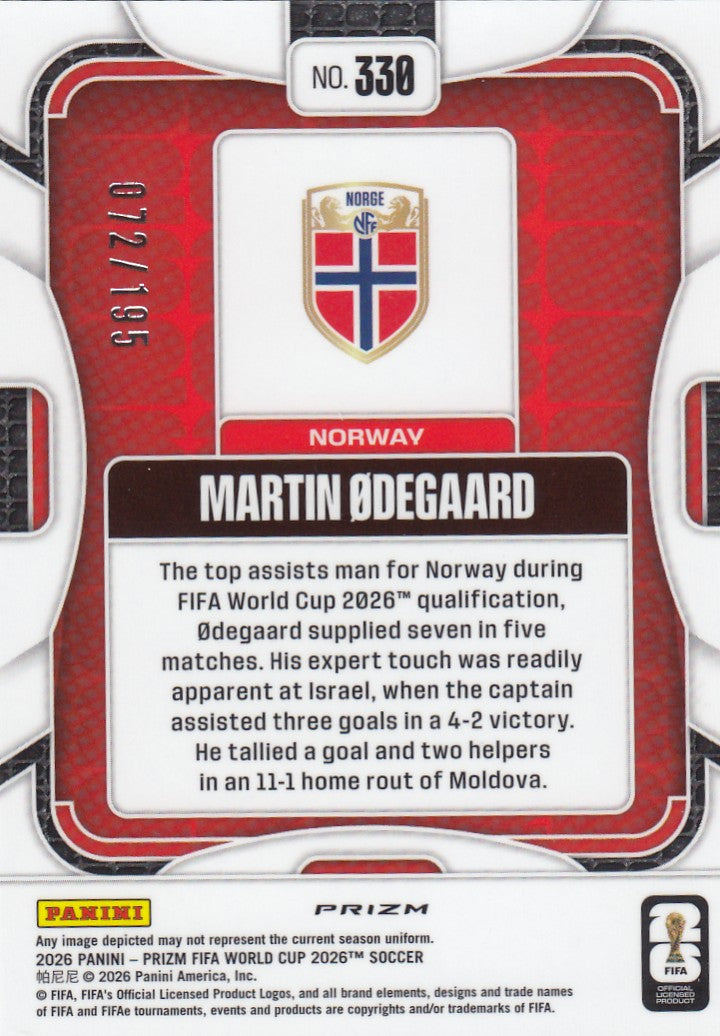330. MARTIN ØDEGAARD - NORWAY - FUCHSIA FLASH #195